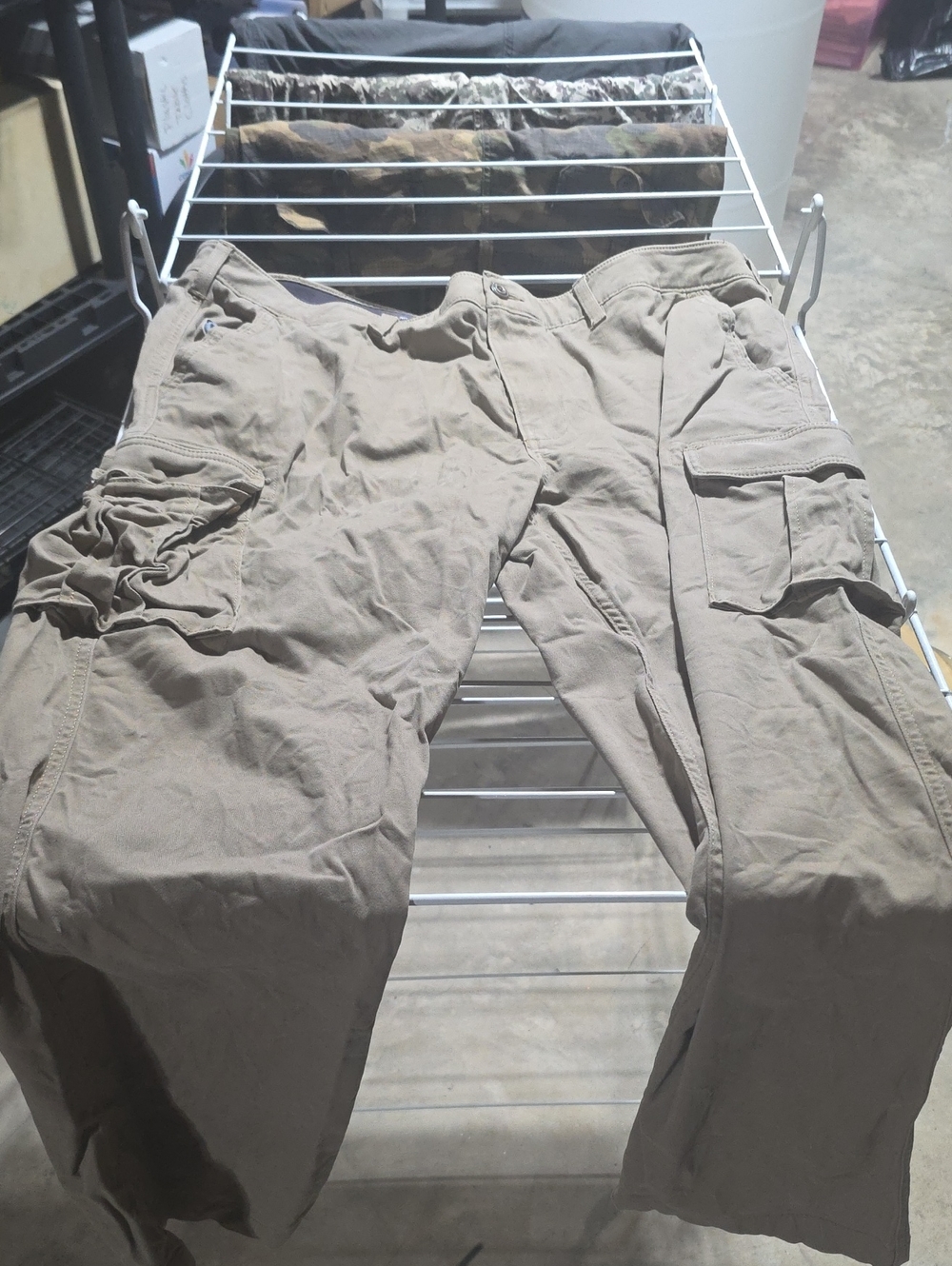 Mens Cargo Khaki Pants 42x30